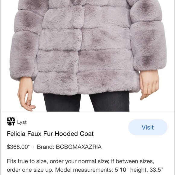 Ladies XL BCBGMAXAZRIA Emerald Faux Stroller - Picture 6 of 6